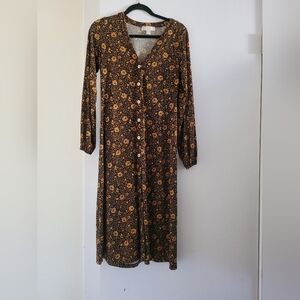 Michael Kors Floral Button Down Dress
